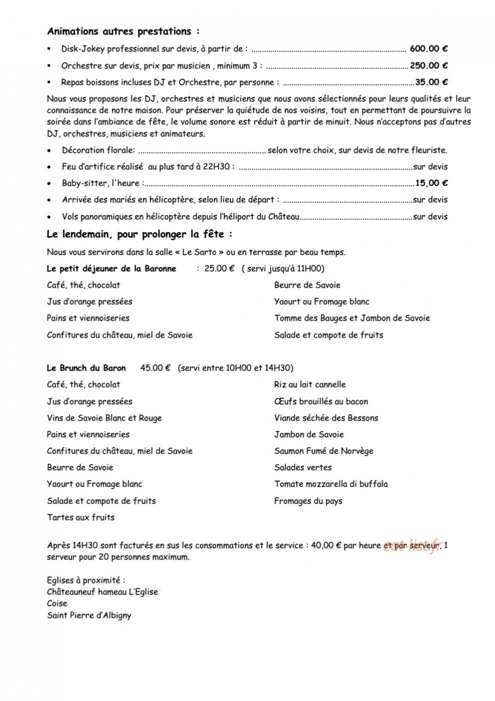 Château de la Tour du Puits — carte page 10
