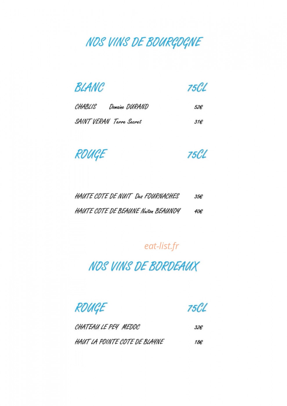 La Belle Demoiselle — carte page 15