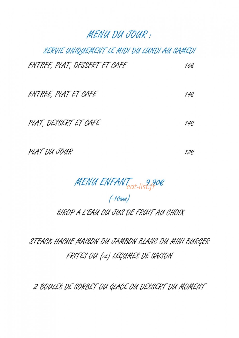 La Belle Demoiselle — carte page 4