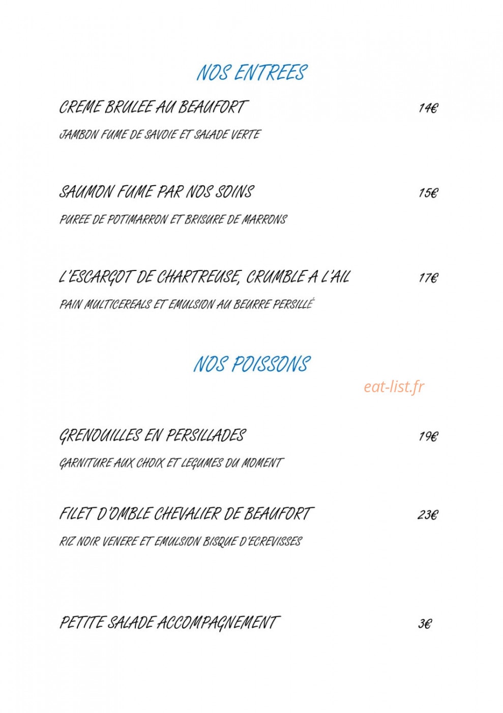 La Belle Demoiselle — carte page 5