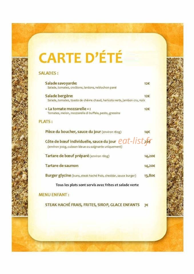 La Glycine — carte page 1