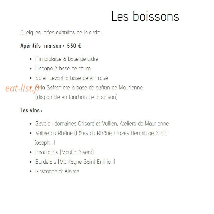 Le Pimpiolet — carte page 3
