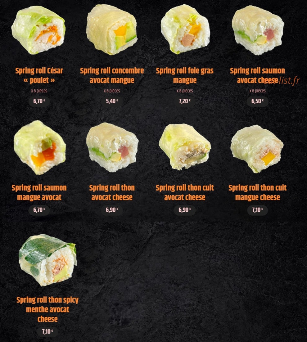 Aïko Sushi — carte page 7