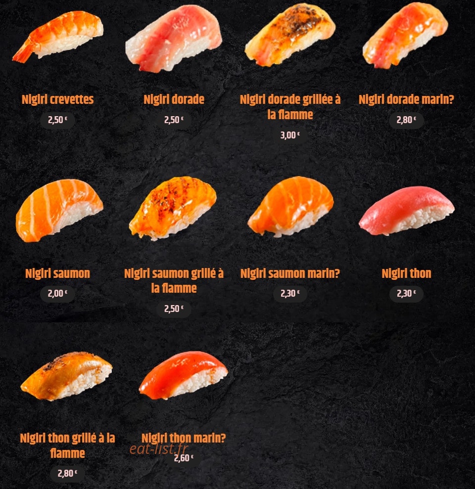 Aïko Sushi — carte page 5