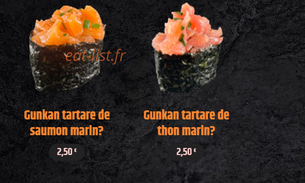 Aïko Sushi — carte page 3
