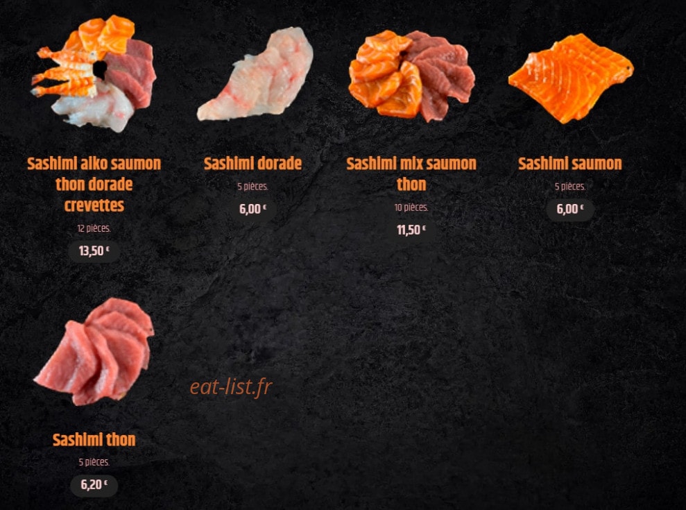 Aïko Sushi — carte page 6