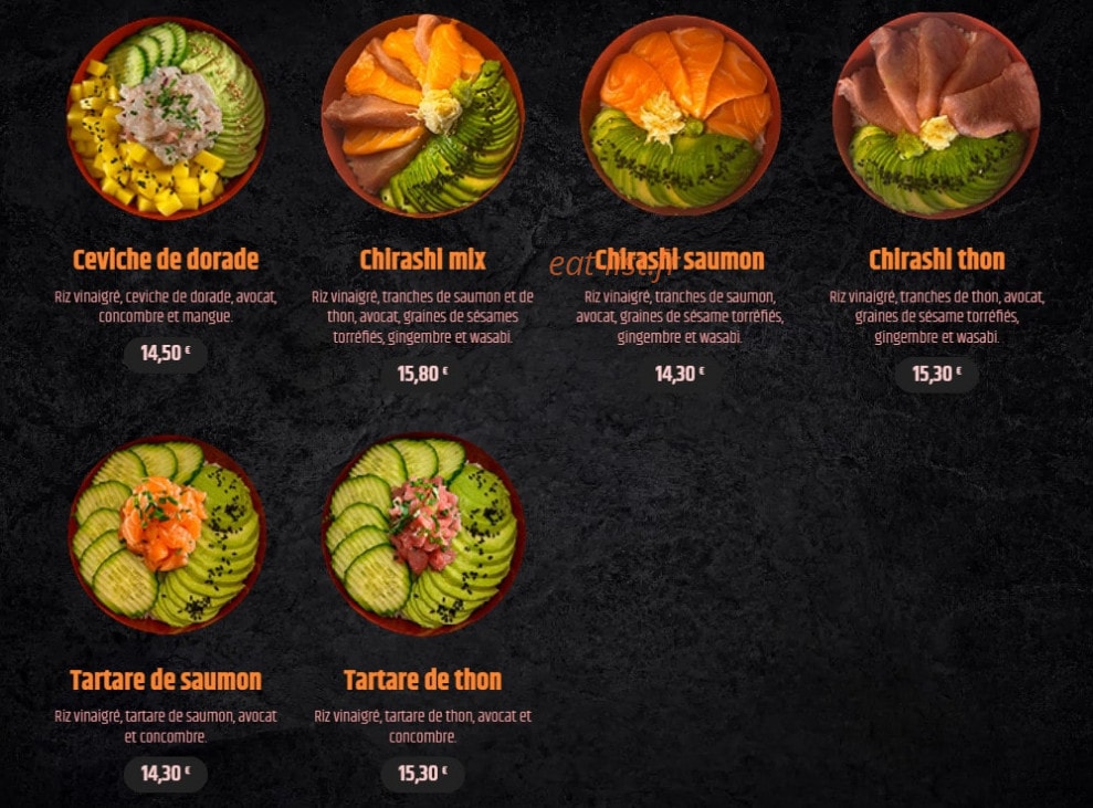 Aïko Sushi — carte page 9
