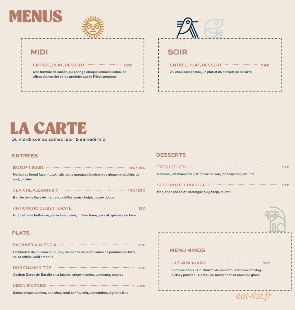 Alegria — carte page 1
