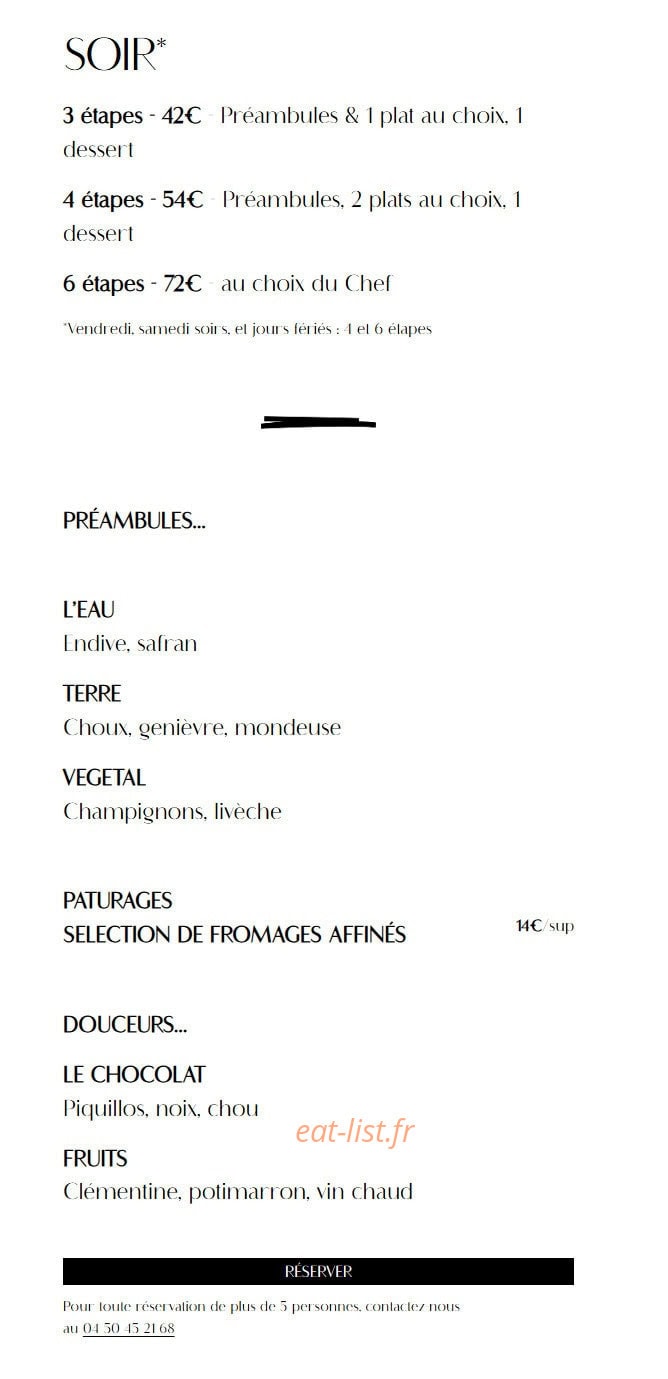 Anto Restaurant — carte page 2