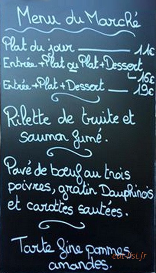 Au Chardon D'Écosse — carte page 1