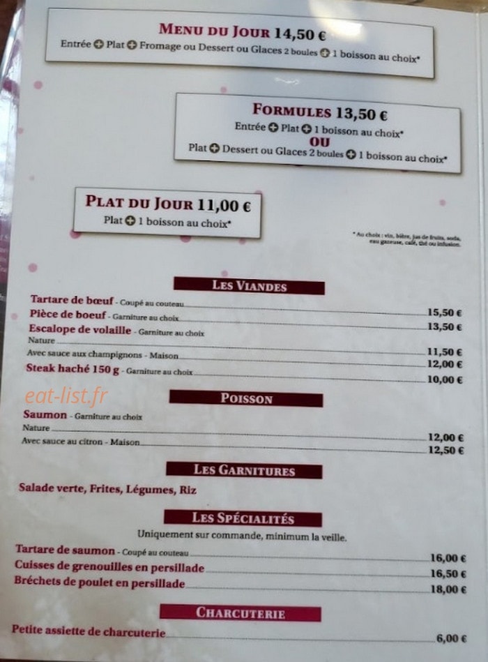 Au Cherch'Midi — carte page 2
