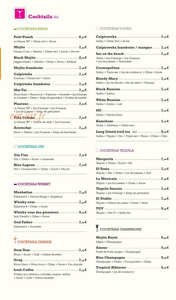 Au Fût et à mesure — carte page 4