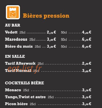 Au Fût et à mesure — carte page 2