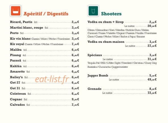Au Fût et à mesure — carte page 6