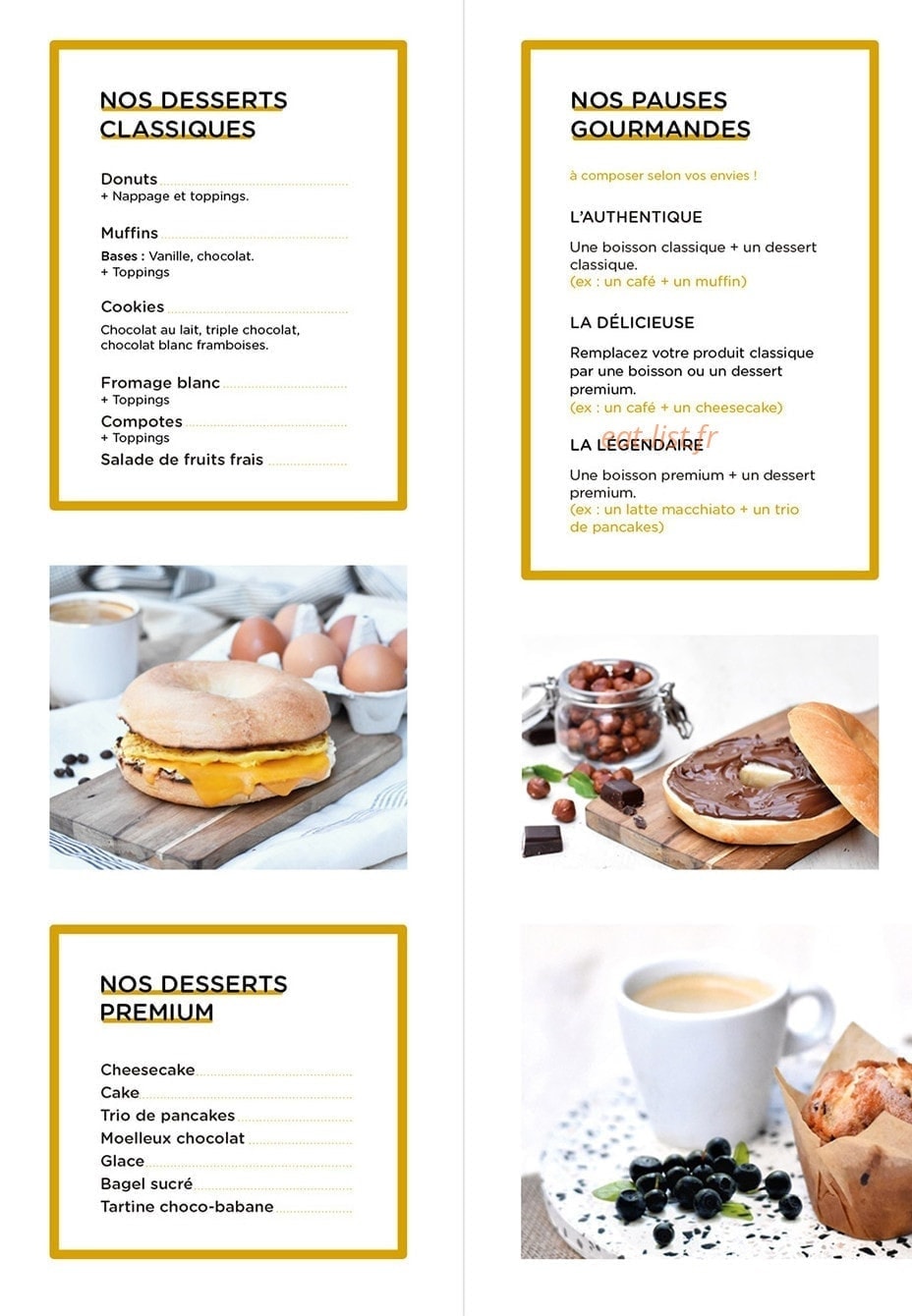 Bagel et Compagnie — carte page 2
