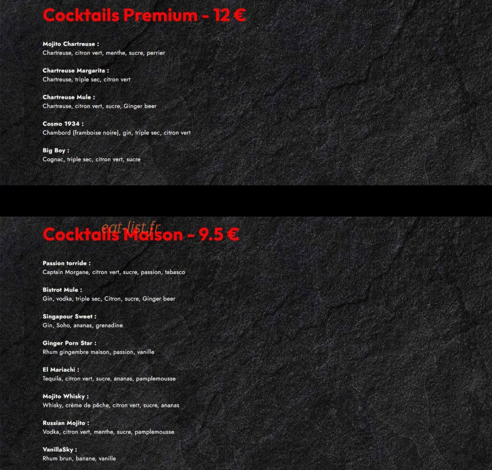 Bistrot Du Paquier — carte page 9