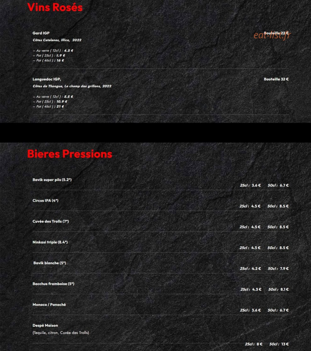 Bistrot Du Paquier — carte page 7