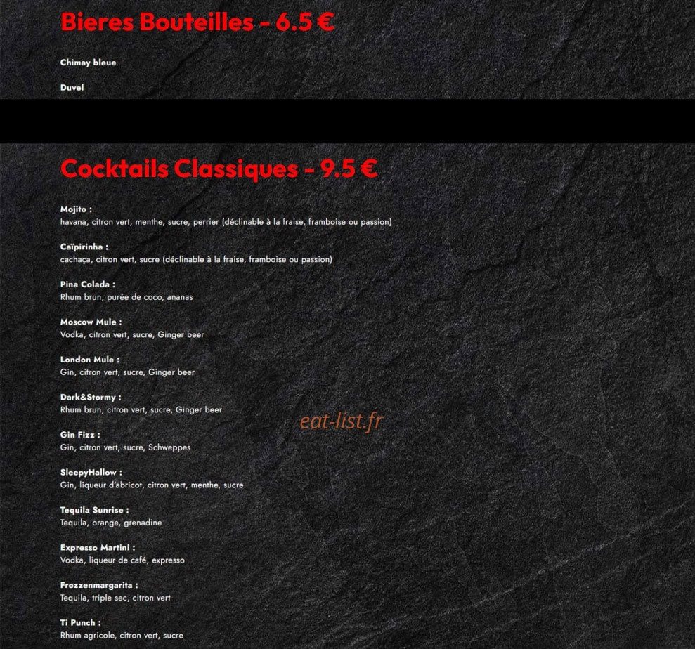 Bistrot Du Paquier — carte page 8