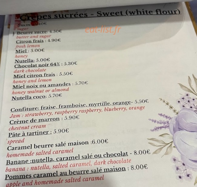 Bleu de toi — carte page 1