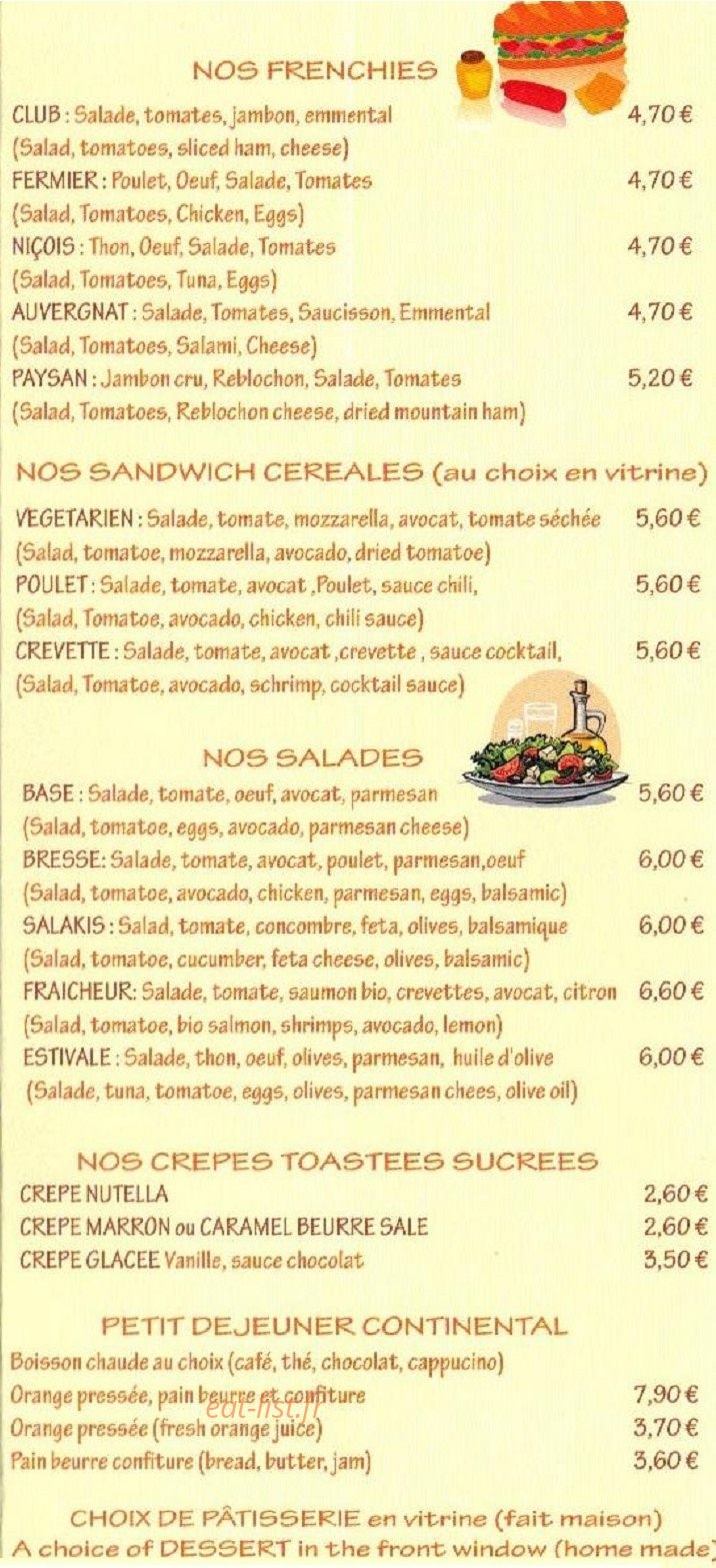 Boston Café — carte page 4