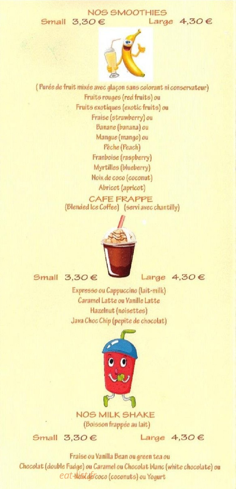 Boston Café — carte page 6