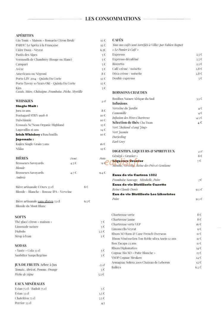 Brasserie Brunet — carte page 8