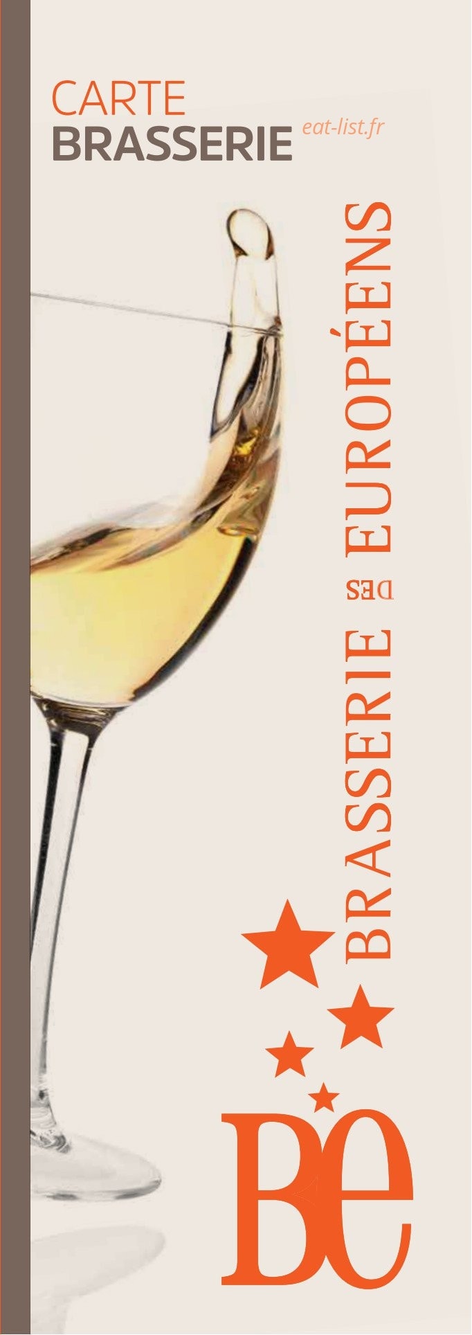 Carte et menu de Brasserie des Européens à Annecy — La carte brasserie