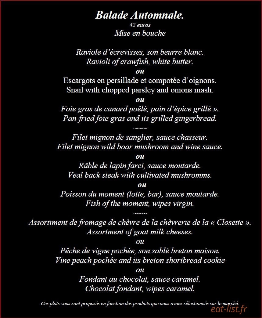 Brasserie Saint Maurice — carte page 3