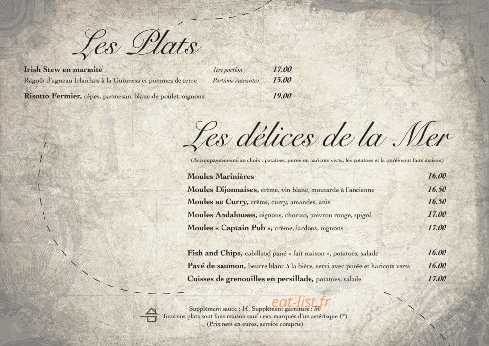 Captain Pub — carte page 6