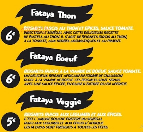 Carte et menu de Chez Ami - Mama African Food à Annecy — A partager