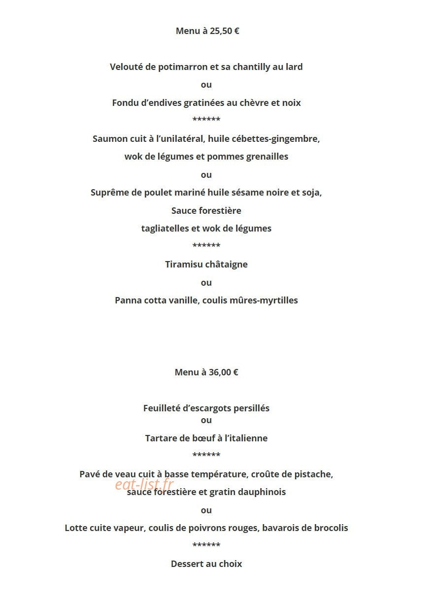 Chez Ingall's — carte page 3
