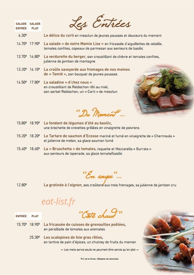 Chez Mamie Lise — carte page 3