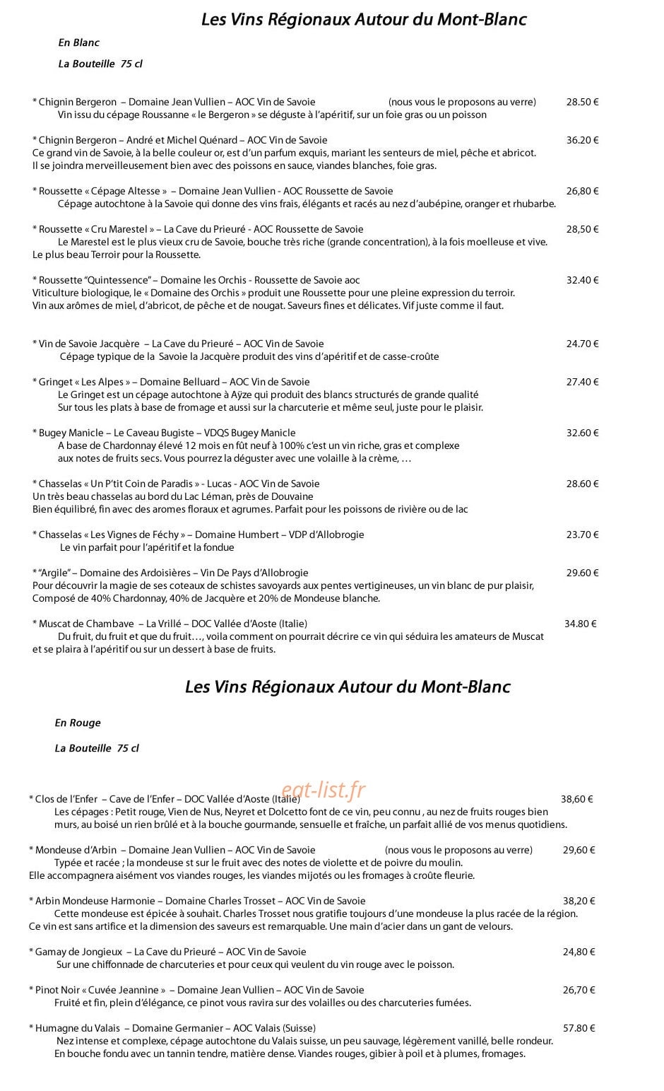 Chez Mamie Lise — carte page 11