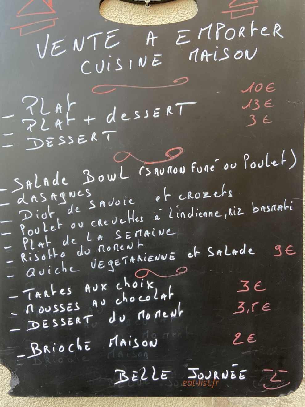ChezFrantz — carte page 1