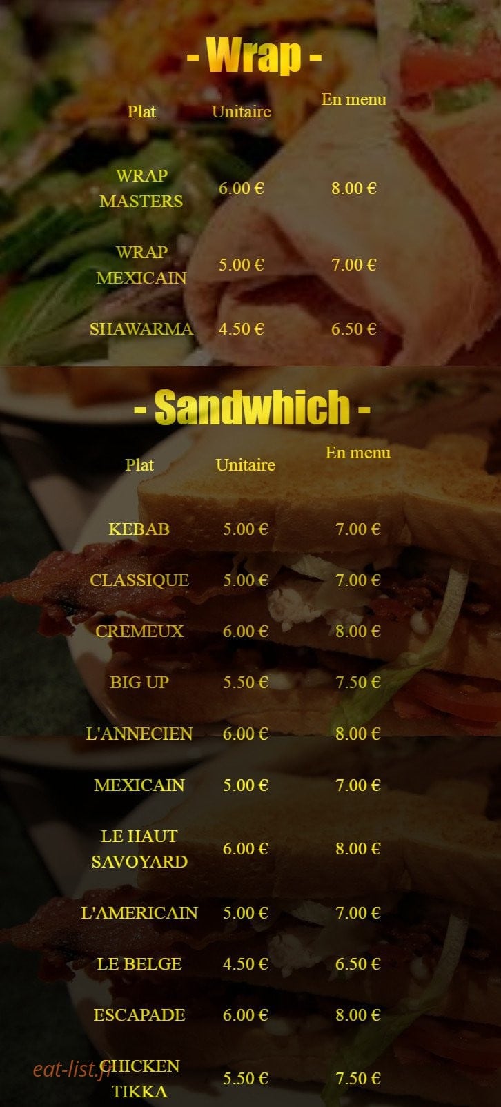 ChicNdélice — carte page 3