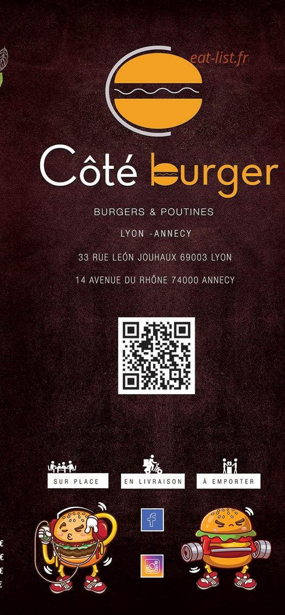 Cote Burger — carte page 5