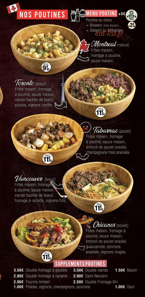 Cote Burger — carte page 3