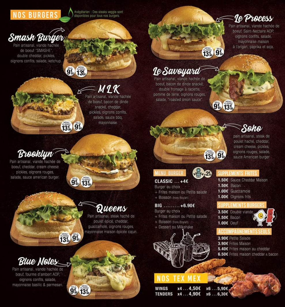 Cote Burger — carte page 2