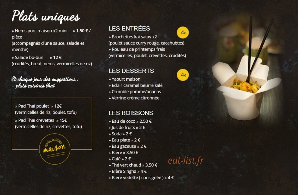 Creabistro — carte page 2