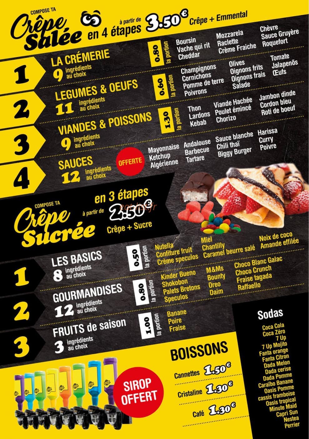 Food Crêpe — carte page 2