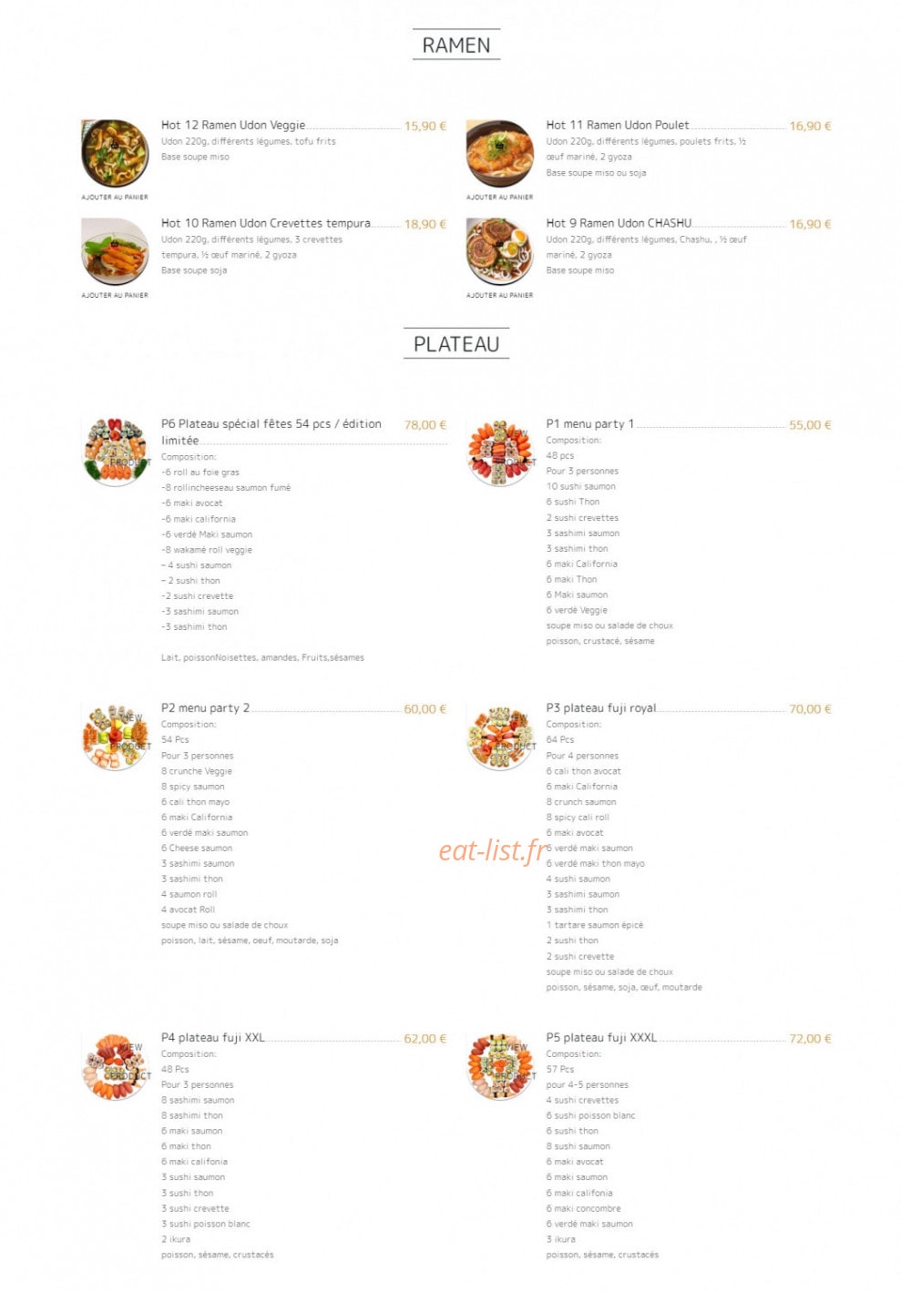 Fujikoya — carte page 3