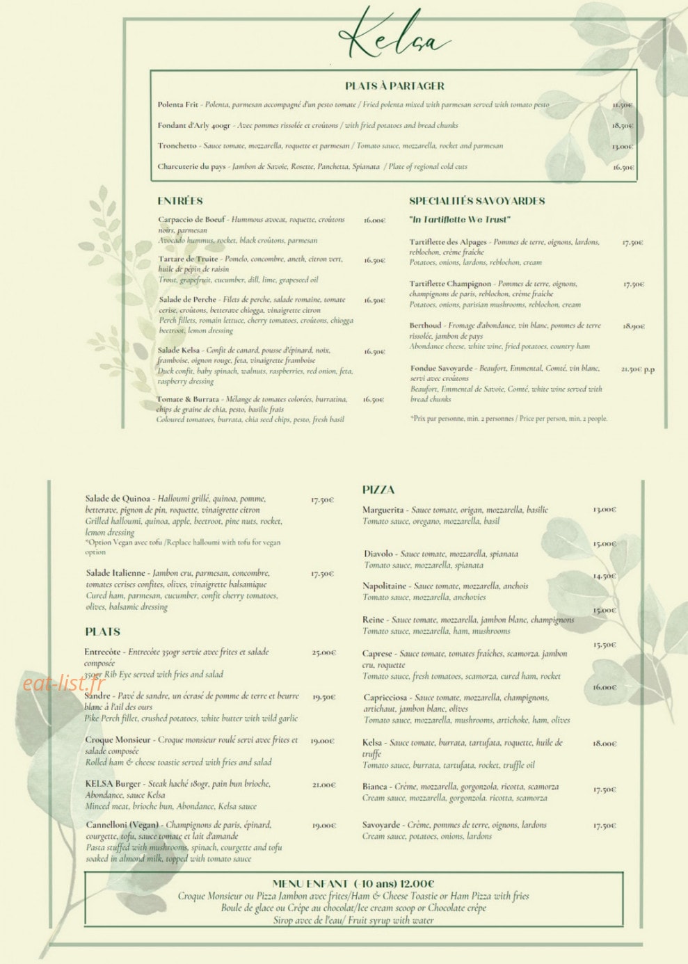 Kelsa — carte page 1