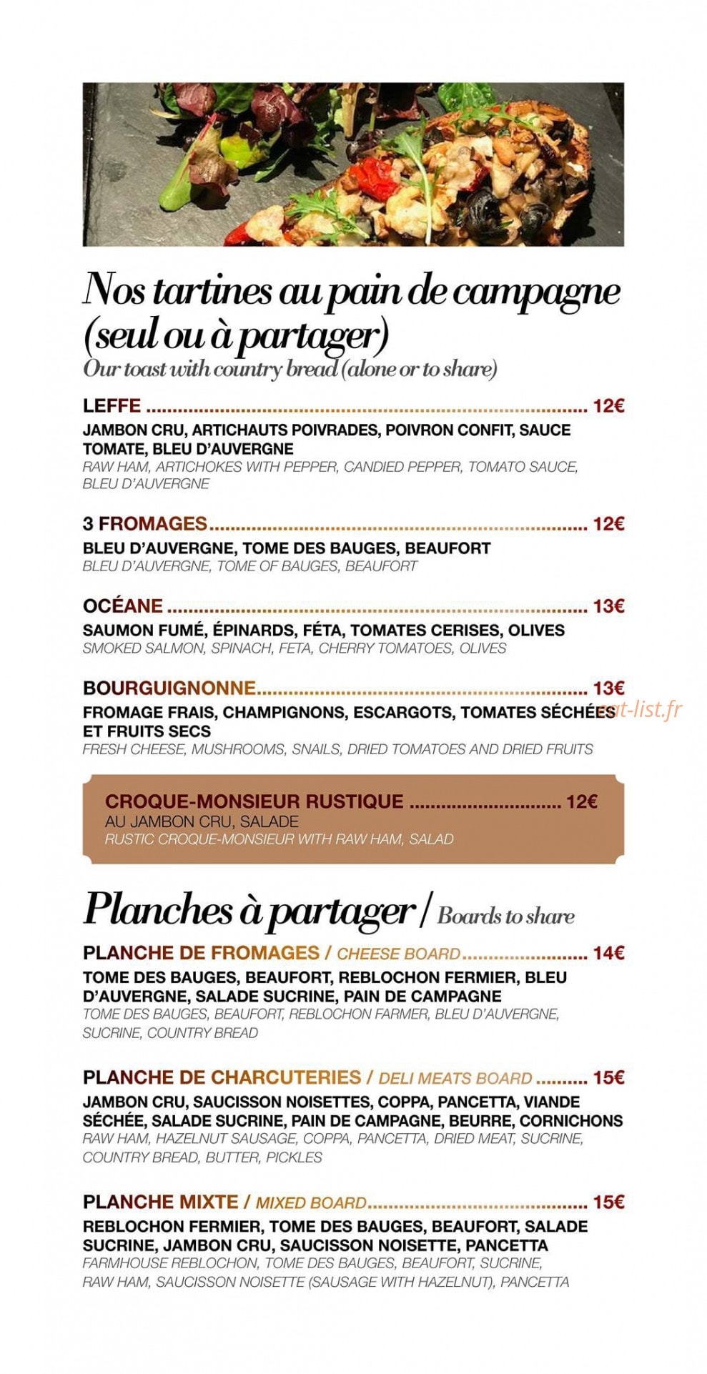 L'Abbaye — carte page 1