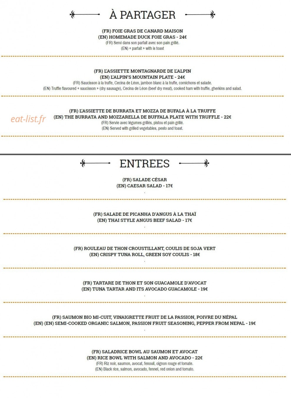 L'alpin — carte page 1