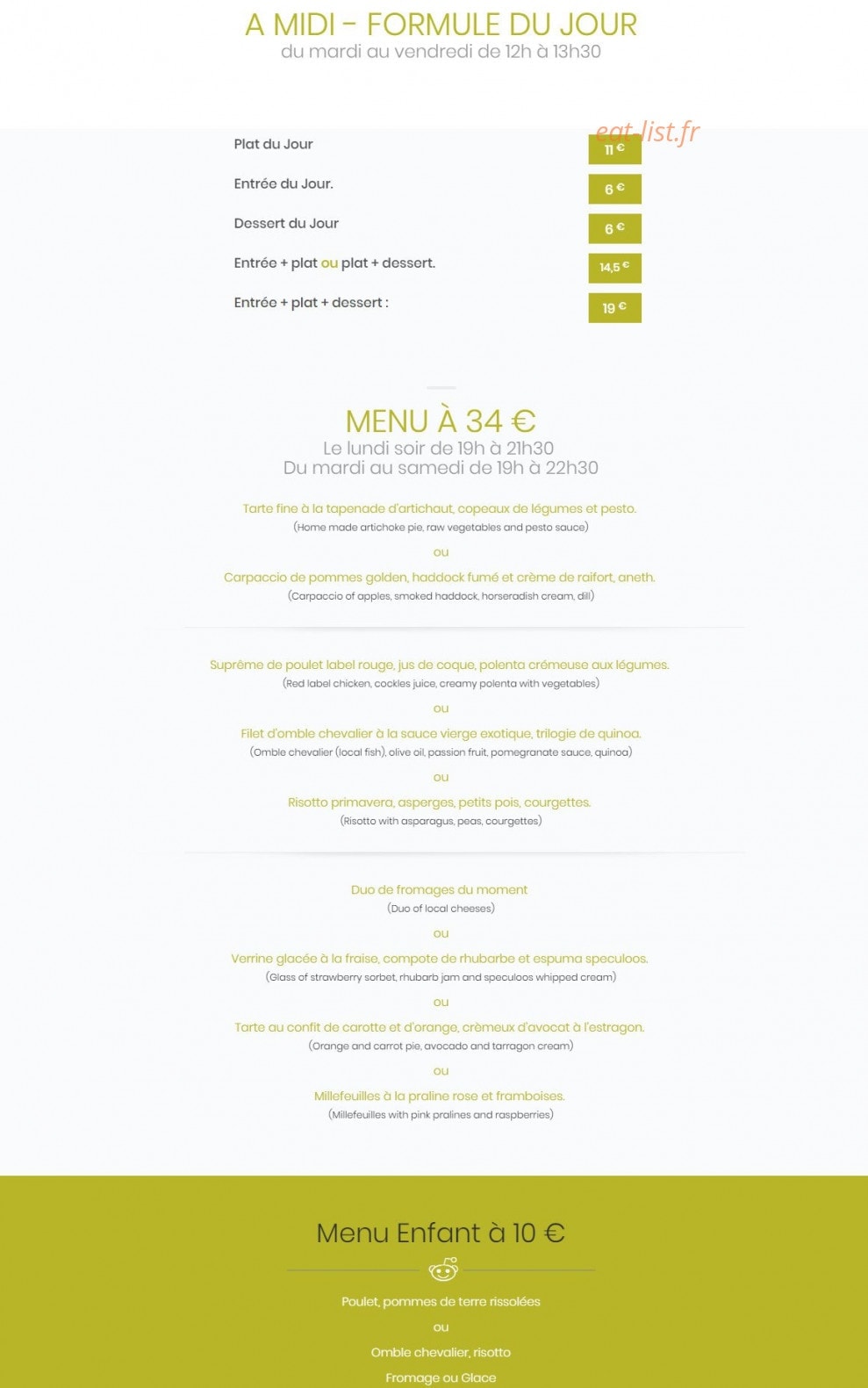 L'appart Du Dix-Sept — carte page 2