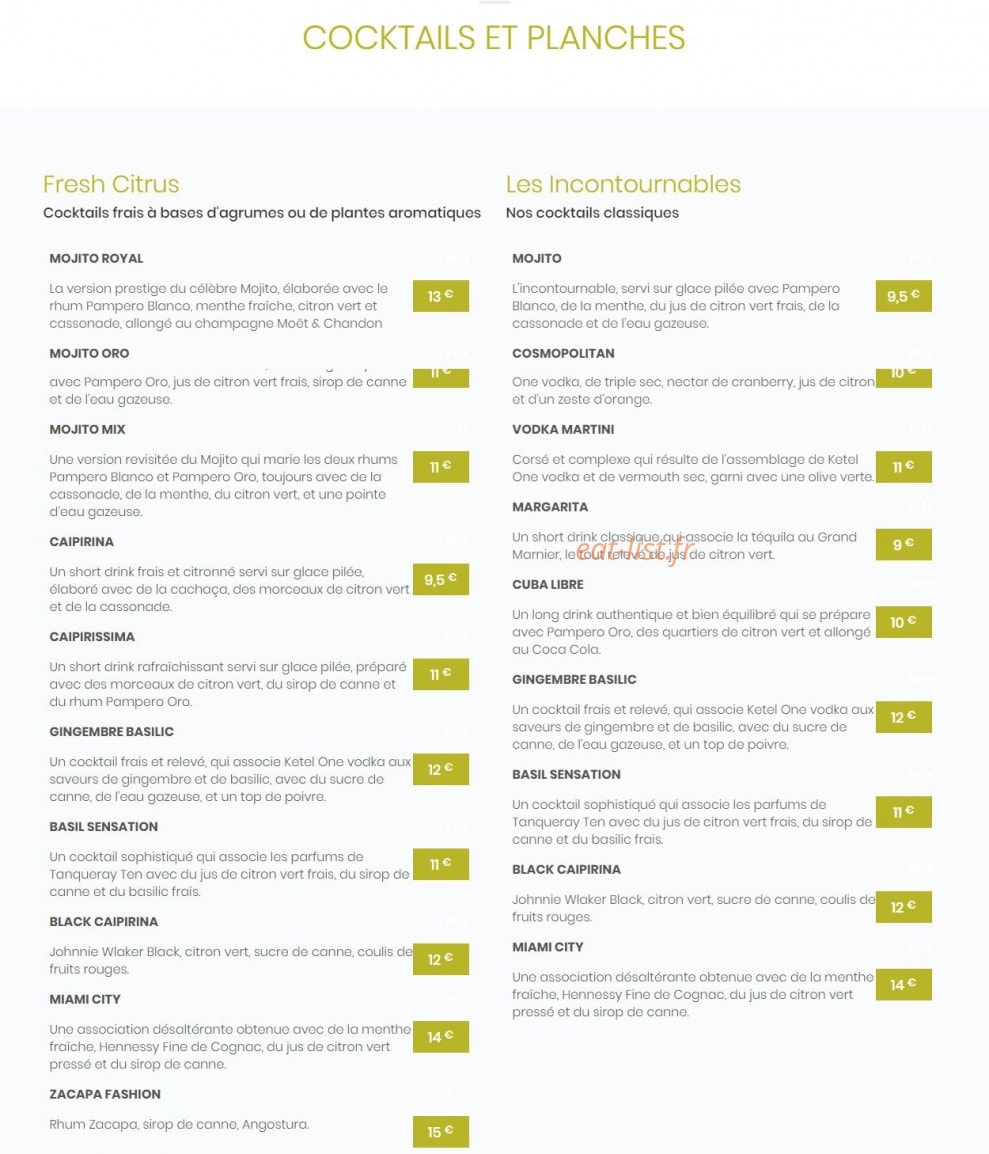 L'appart Du Dix-Sept — carte page 5