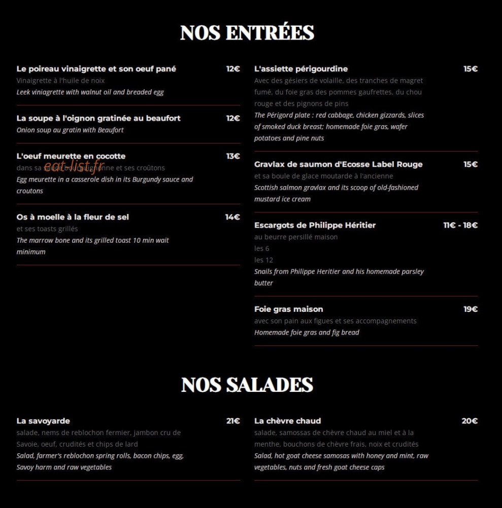 L’Authentic — carte page 1
