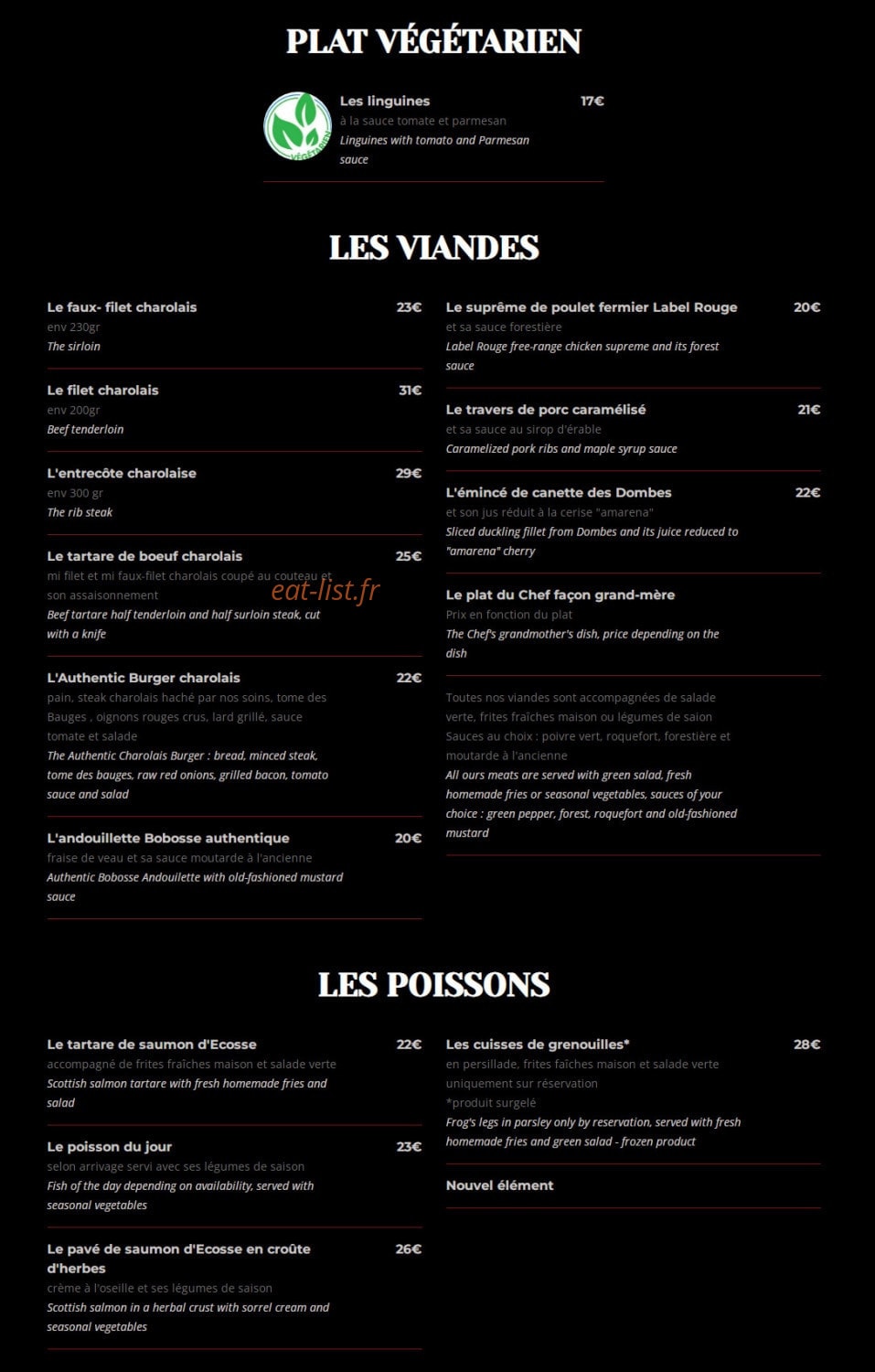 L’Authentic — carte page 2