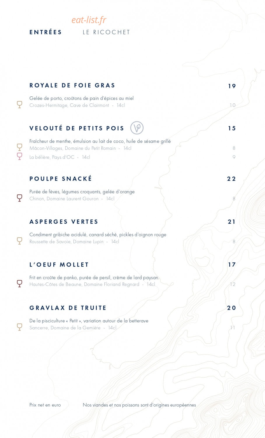 L'Ecailler — carte page 1