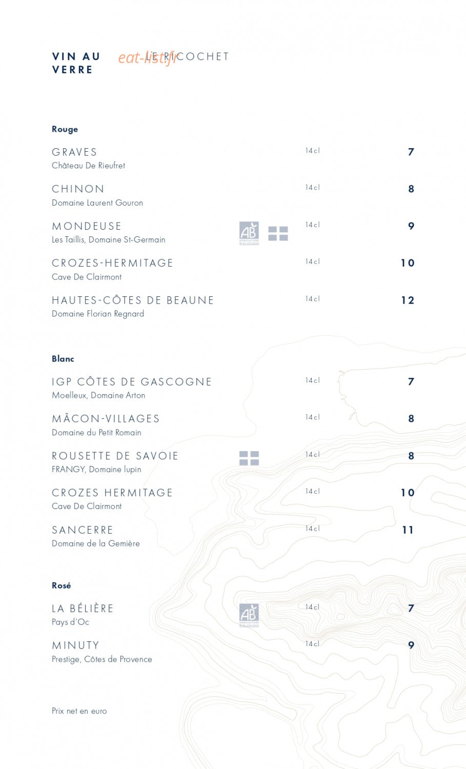 L'Ecailler — carte page 8